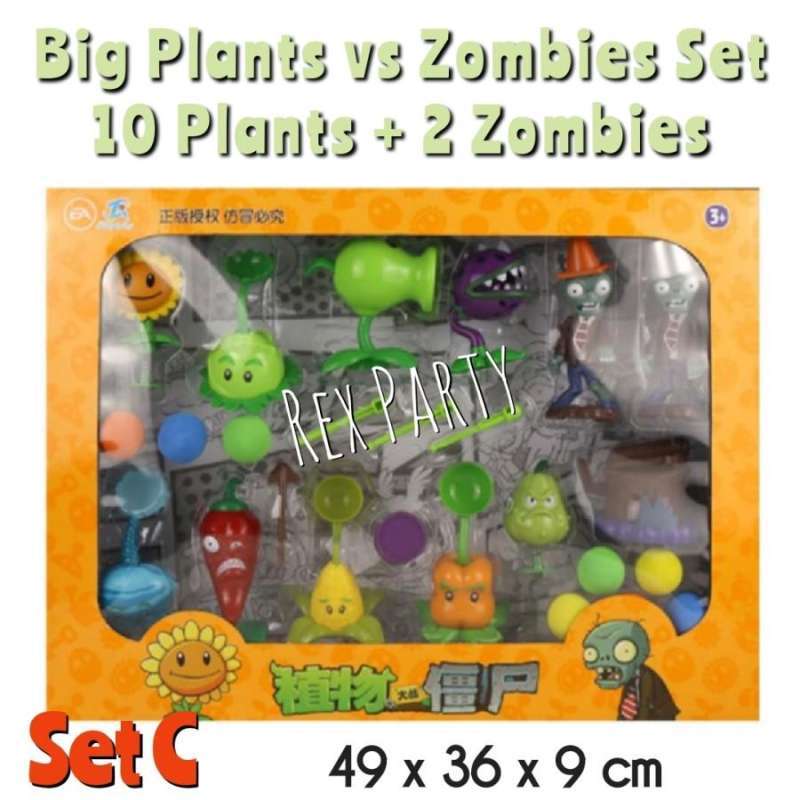 Jual Plants Vs Zombies Set Besar/Big Size Plants Vs Zombies/Plant Vs