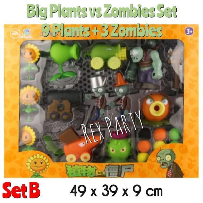 Jual Plants Vs Zombies Set Besar/Big Size Plants Vs Zombies/Plant Vs