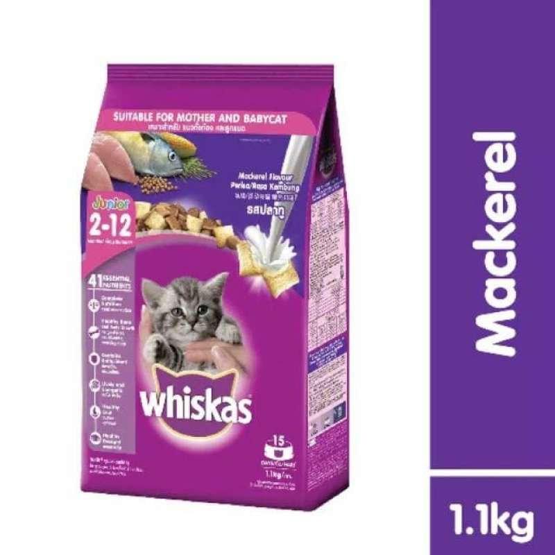 Promo OEM Whiskas Junior Mackerel 1,1kg/Whiskas,Setara Meo Kitten,Cleo