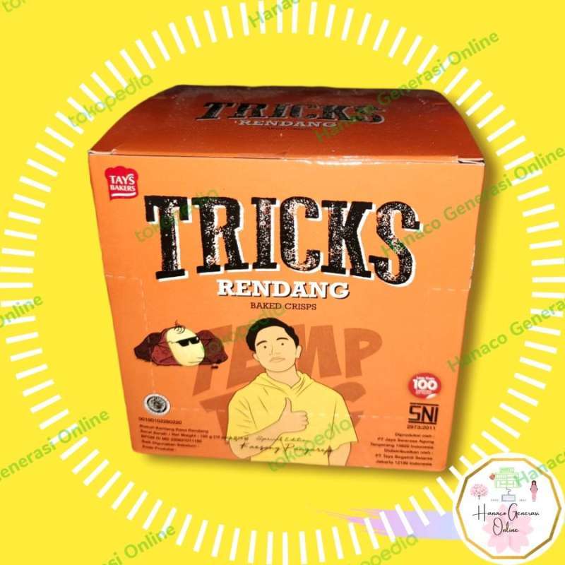 Jual Biskuit Kentang Tricks Rasa Rendang @15Gr X 10 Rasa Favorit ...
