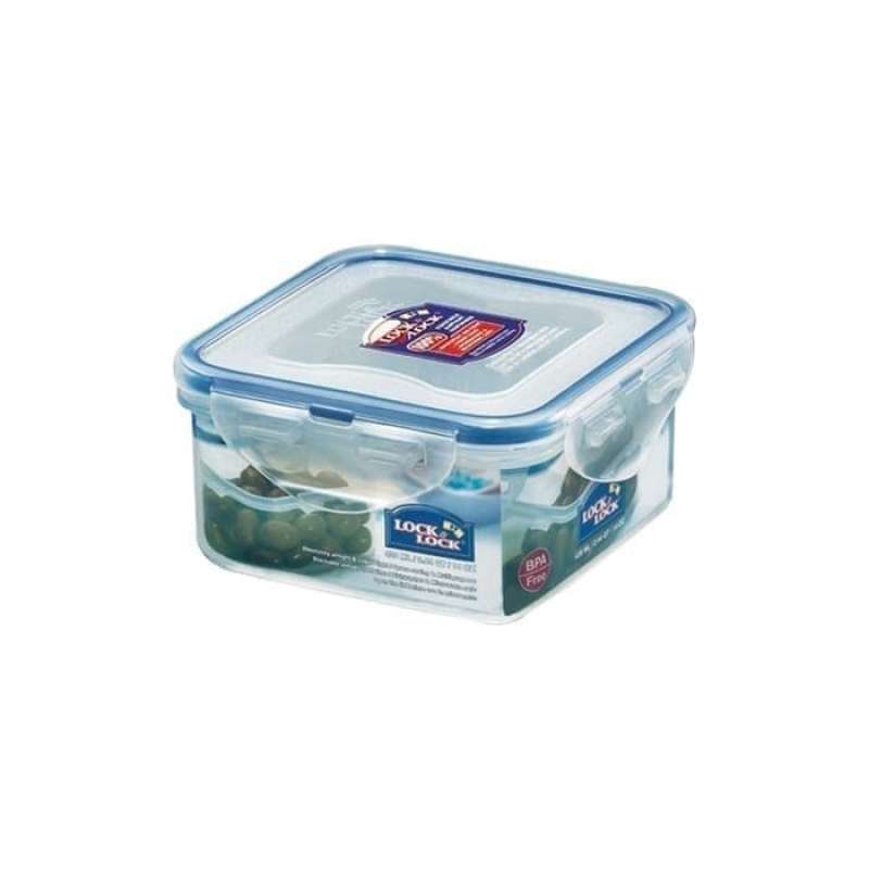 Promo Locknlock Square Short Food Container 420ml HPL850 Diskon 10% di ...