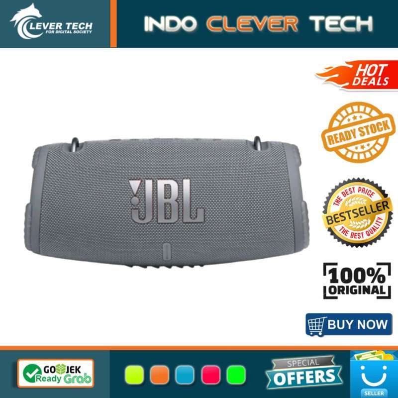 Jual JBL Xtreme 3 Waterproof Portable Bluetooth Speaker grey di Seller