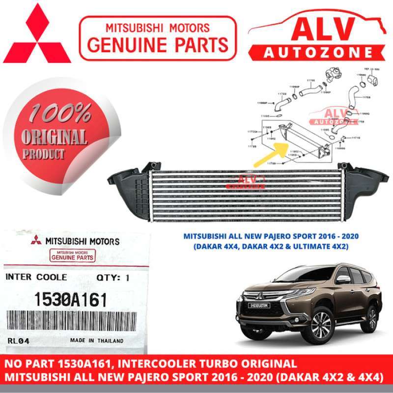 Jual INTERCOOLER TURBO ORIGINAL MITSUBISHI ALL NEW PAJERO 1530A161 di Seller ALV AUTOZONE