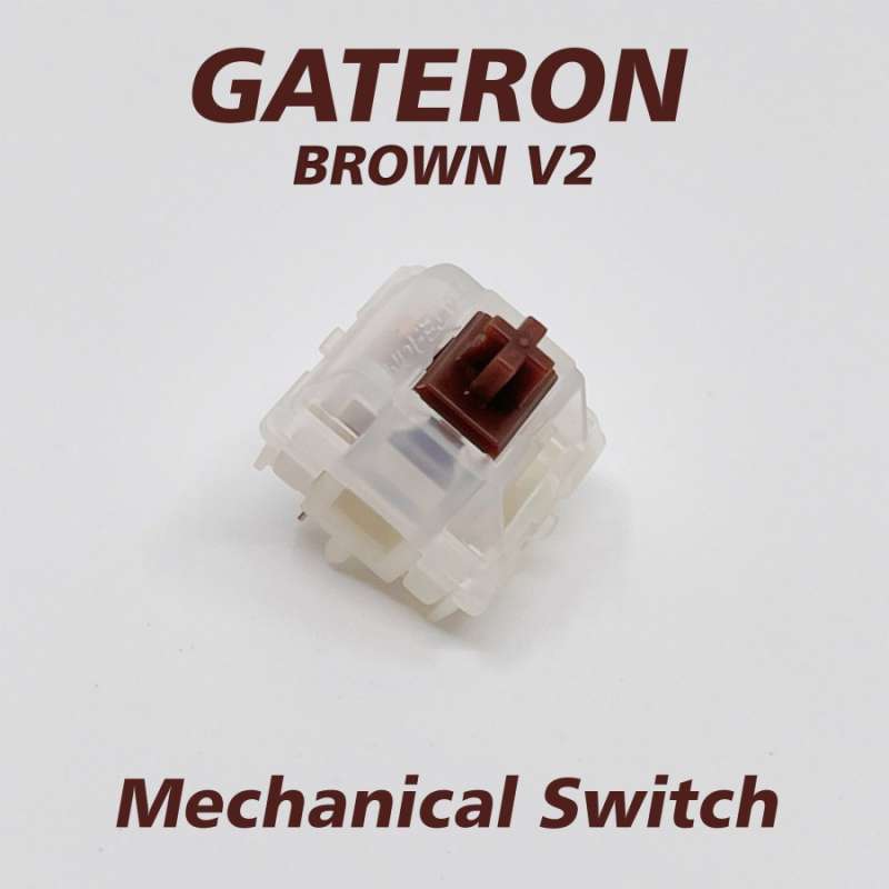 Promo GATERON BROWN CAP V2 Mechanical Switch (Tactile PCB Mount) 5