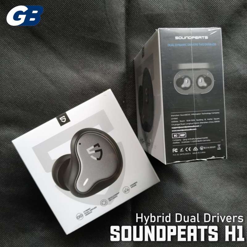 Jual Soundpeats H1 Hybrid Dual Drivers Aptx Tws True Wireless Earbuds ...