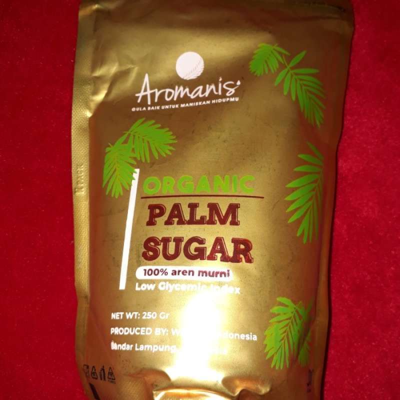 Jual Gula aren murni organik Aromanis low glycemic index organic palm