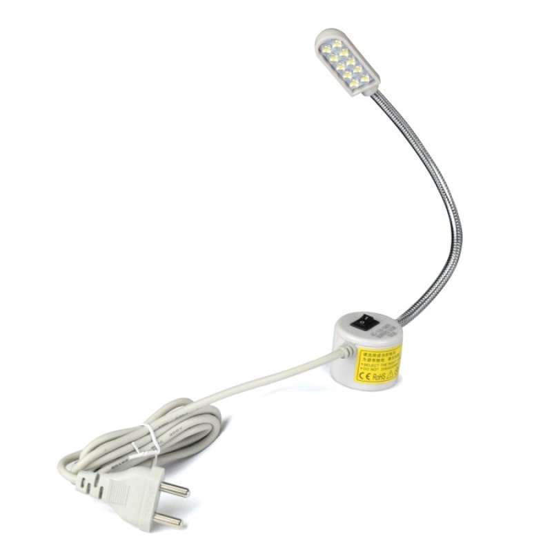 Promo LAMPU MESIN JAHIT LED 10 TITIK MODEL BELALAI MAGNET +COLOKAN