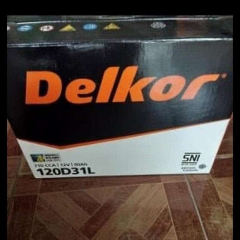 Jual AKI BATERAI KERING MOBIL DELKOR MF 120D31L PAJERO LAND CRUISER