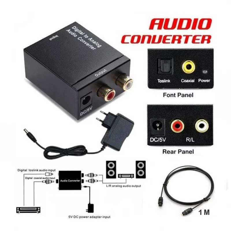 Jual Box Audio Digital Optic Coax To Analog Rca di Seller EDOGAWA STORE