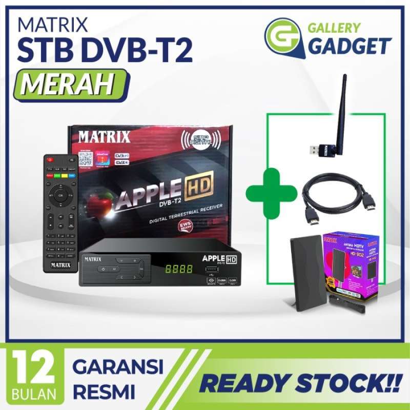 Jual Set Top Box Matrix Apple Dvbt 2 Stb Antena Converter Tv Tabung