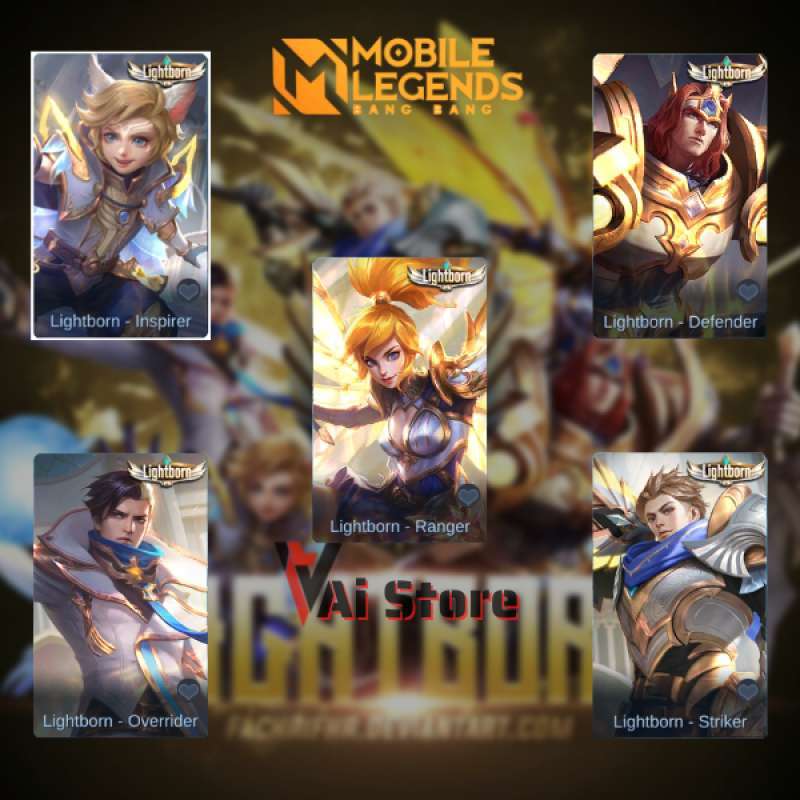 Jual Mobile Legends Gift Skin 1089 Diamonds [Lightborn] di Seller