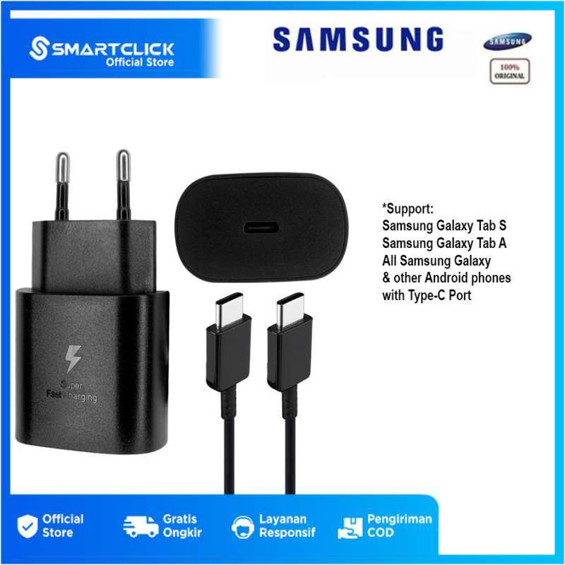 Promo Charger Samsung Galaxy Tab Type C To C Fast Charge 25w Original