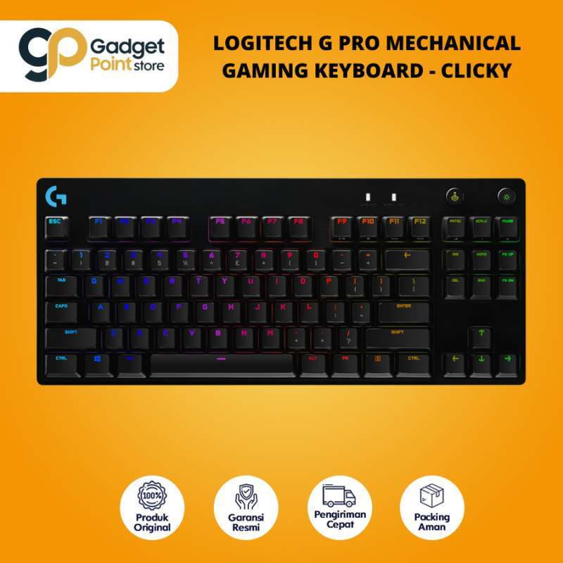 Jual Logitech G PRO Mechanical Gaming KeyboardClicky Garansi 2Th di