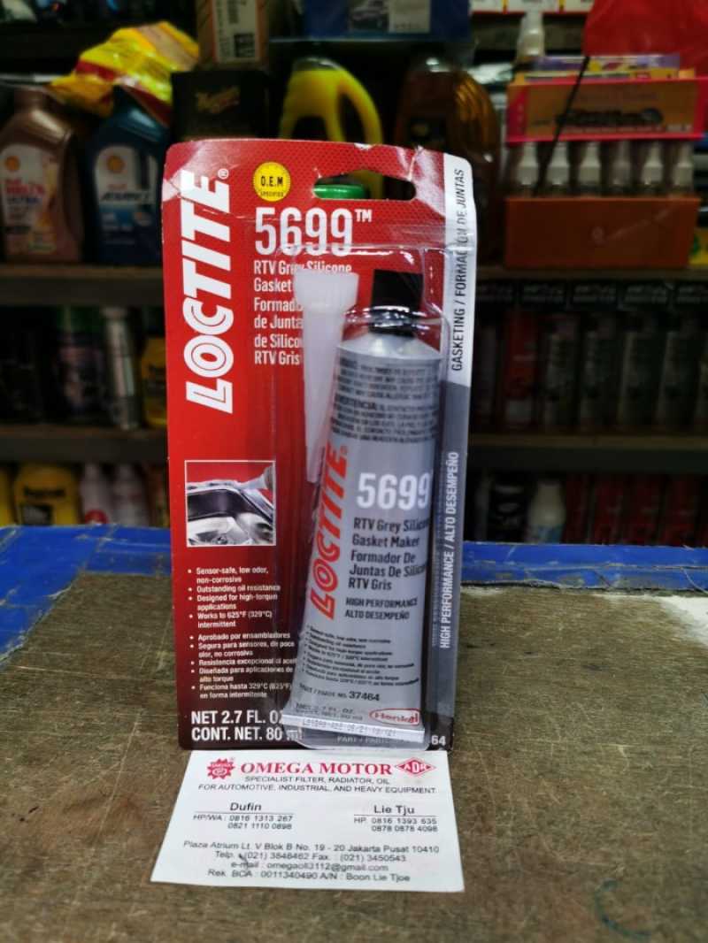 Jual Loctite 5699 Rtv High Temp Grey Silicon 80Ml di Seller TB Honey