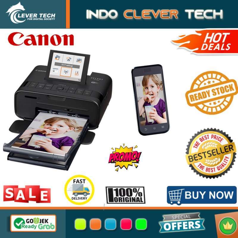 Promo Canon Selphy CP1300 Compact Photo Printer Black Diskon 1 di