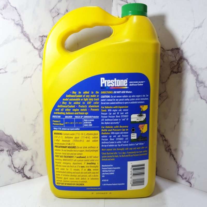 Jual Prestone Antifreeze Radiator Coolant 4 Liter (Hijau) di Seller
