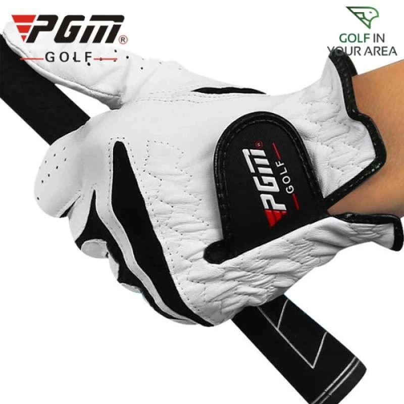 Promo Pgm Men Golf Sheepskin Gloves Full Leather Sarung Tangan Golf