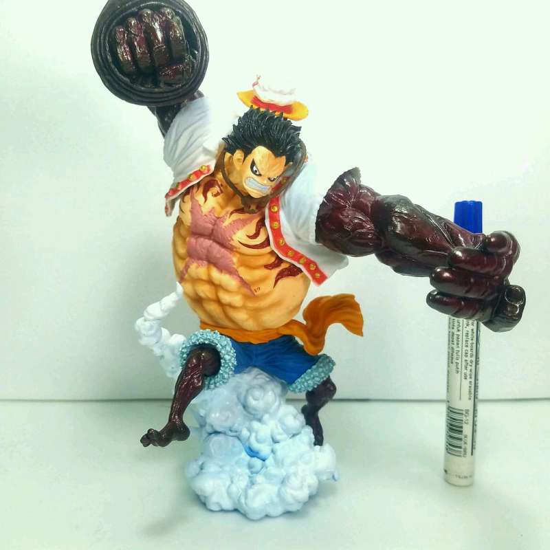 Jual mainan action figure luffy leo bazooka one piece gear 4 monkey d ...