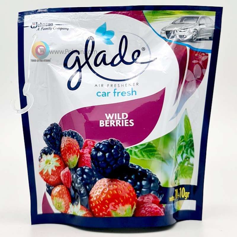 Jual GLADE CAR FRESH WILD BERRIES AIR FRESHENER POUCH 70GR di Seller