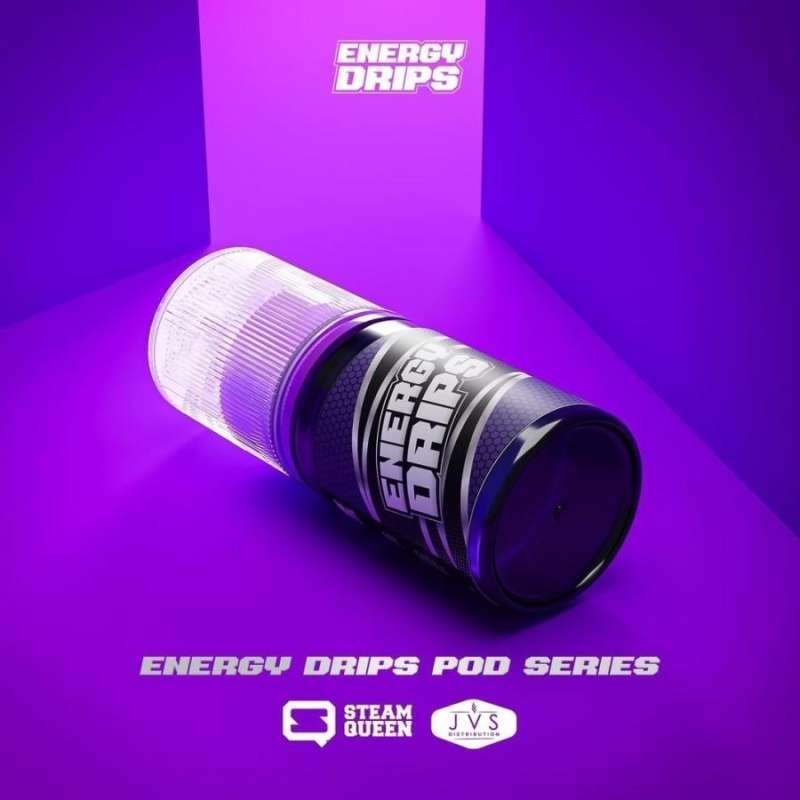 Jual Energy Drips V1 Pods Friendly 30ML by JVS x Steam Queen Juice