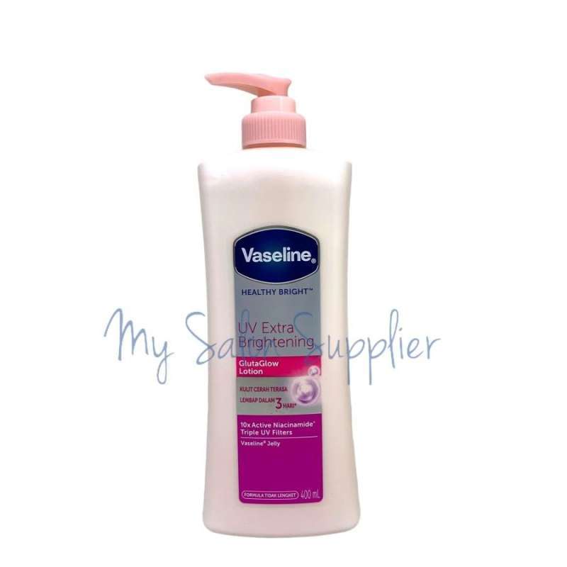 Jual Vaseline Body Lotion Healthy Bright UV Extra BRIGHTENING Pump