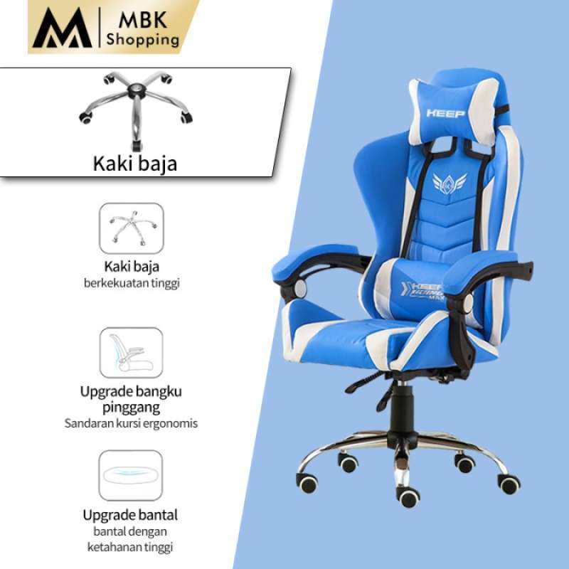 Jual MBK Kursi Gaming Kursi Gaming Murah Terbaik - Biru di Seller