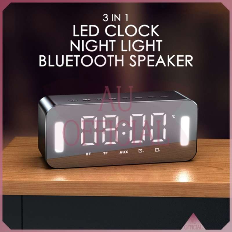 Jual SALE [AU] JAM LED SPEAKER BLUETOOTH 5.0 DENGAN LAMPU TIDUR 3