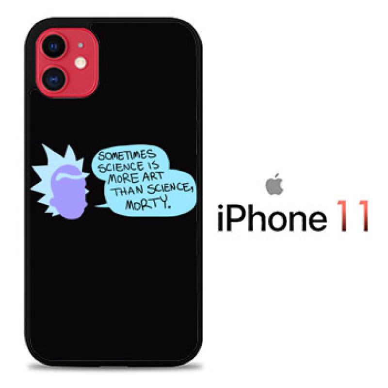 Promo Casing Hardcase iPhone 11 Nice Quotes of Rick and Morty S0415