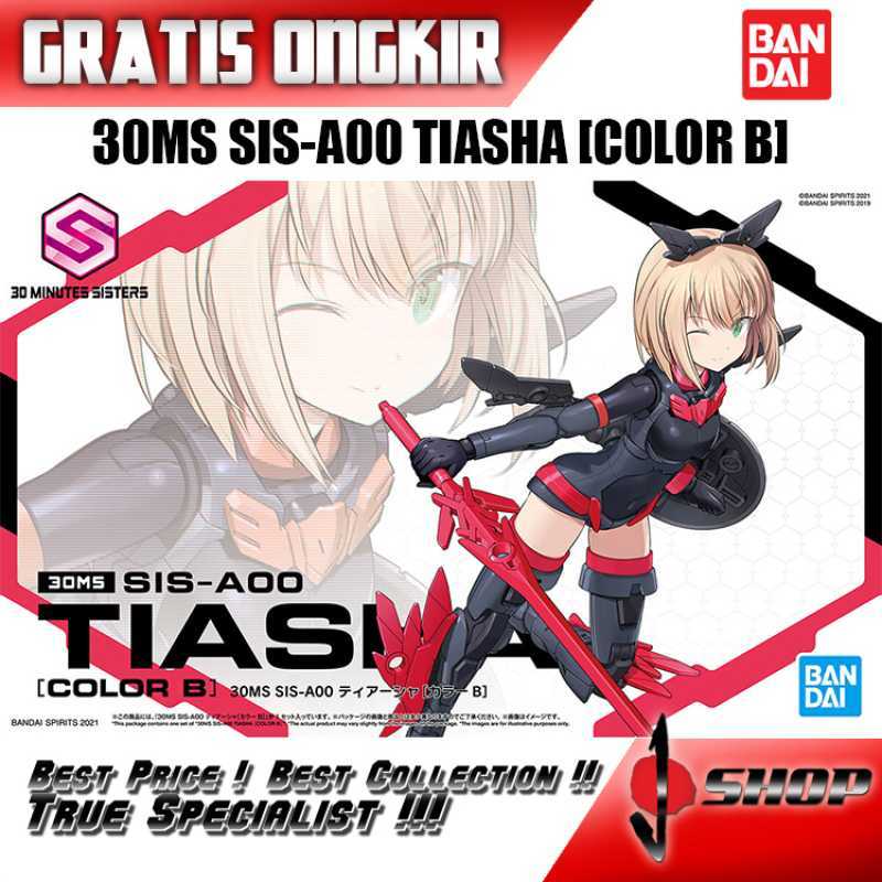 Here's another 30 Minutes Sisters SIS-A00 TIASHA[color B] from Bandai Namco which was an easy assembly. I bought this set from @metrohobbies The armed mode was achieved by attaching the saber and