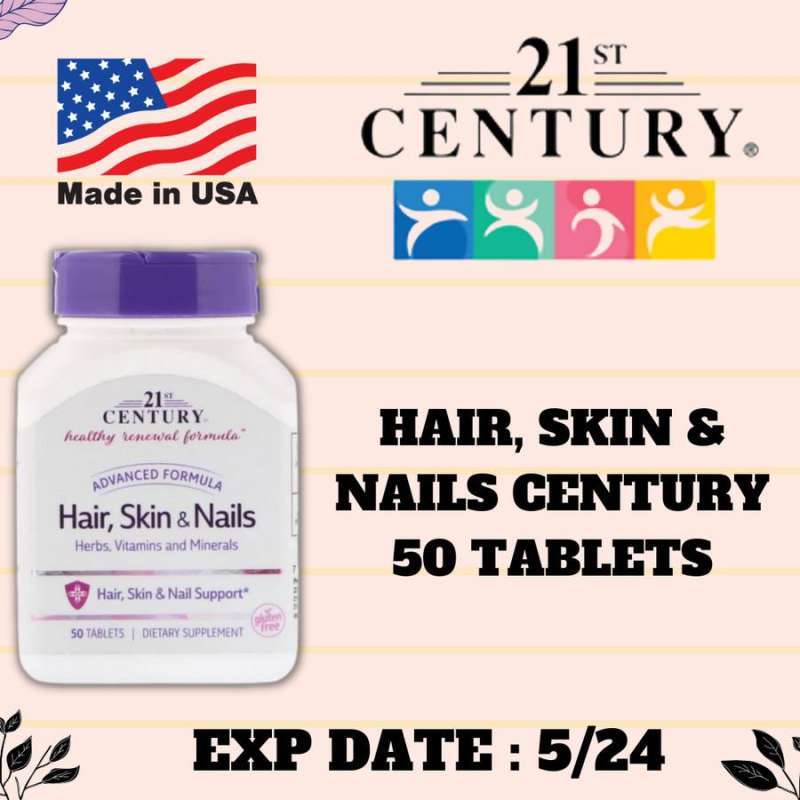 Jual 21st Century Hair Skin & Nails Advenced Formula 50 Tablets Di ...