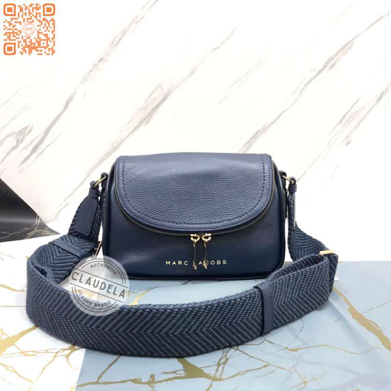 Jual Marc Jacobs Mini Groove Messenger Crossbody Bag In Blue Sea With