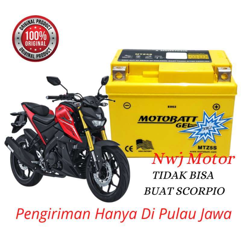 Promo AKI MOTOR YAMAHA XABRE, BYSON, SCORPIO NEW MOTTOBATT MTZ5S Diskon