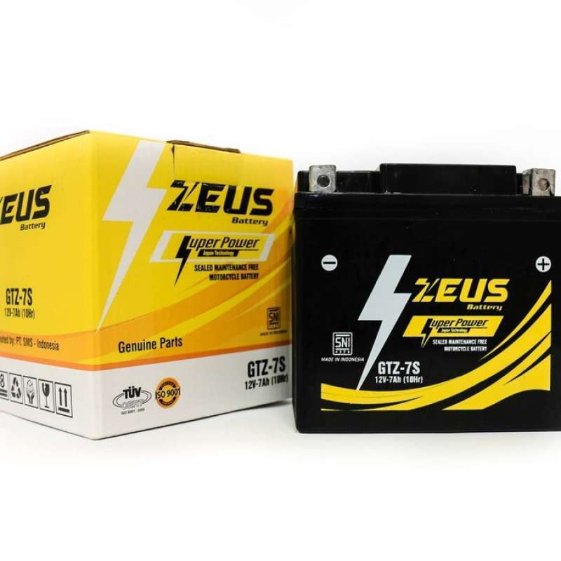 Promo Aki Motor Scoopy Gtz- 7S Zeus Aki Kering Diskon 16% di Seller