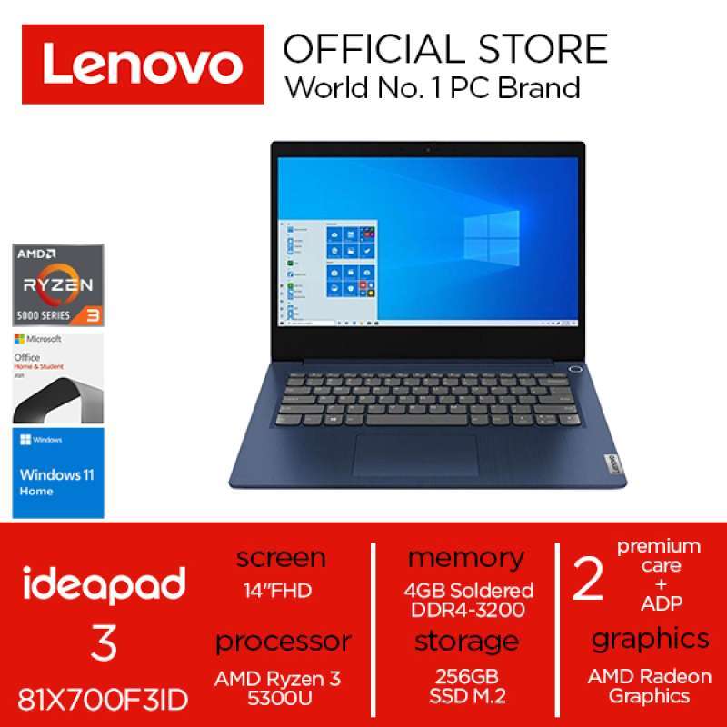 Jual Lenovo Ideapad 3 14itl05 81x700f3id Abyss Blue Intel Core I3
