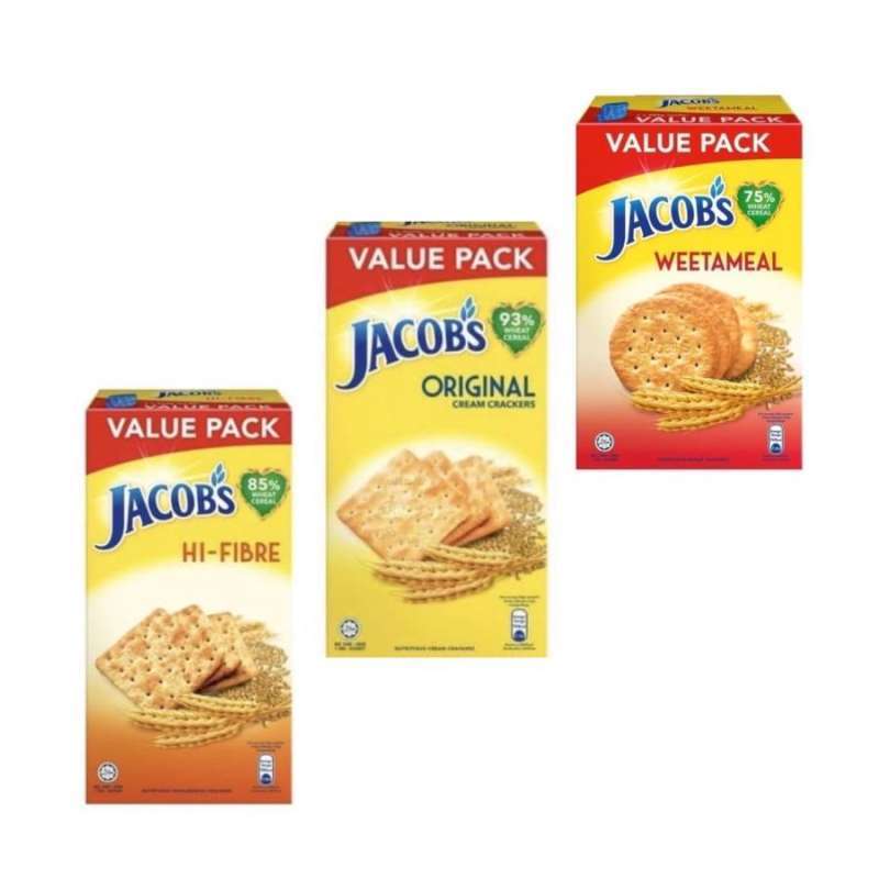 Jual Biskuit Jacobs Jacob's Original Cream Cracker Jacobs Hi Fibre