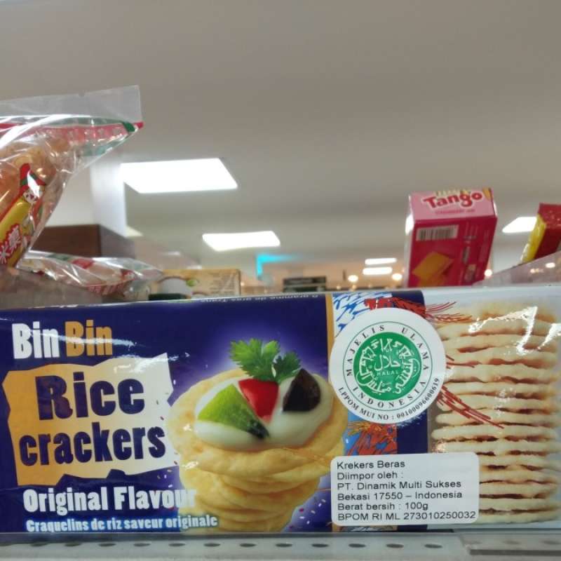 Jual bin bin rice crackers flavor 100gr / krekers beras aneka rasa