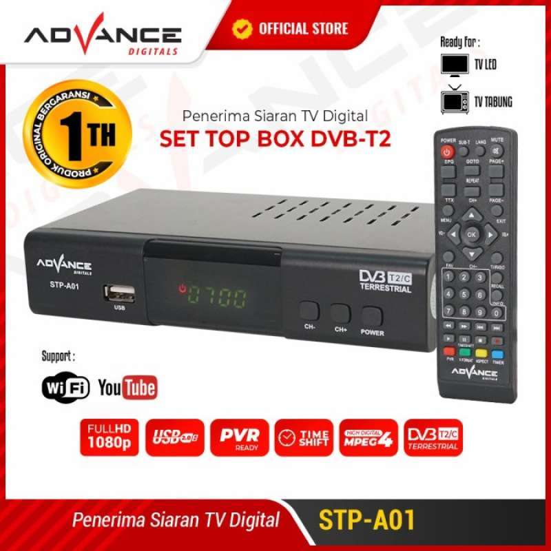 Promo Set Top Box Tv Digital Full Hd / Advance Stp A01 Stp-A01 di
