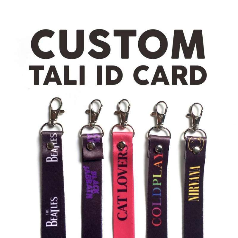 Jual CUSTOM Landyard Satuan / Tali ID Card Desain Sendiri di Seller Haskar Supply Sendang