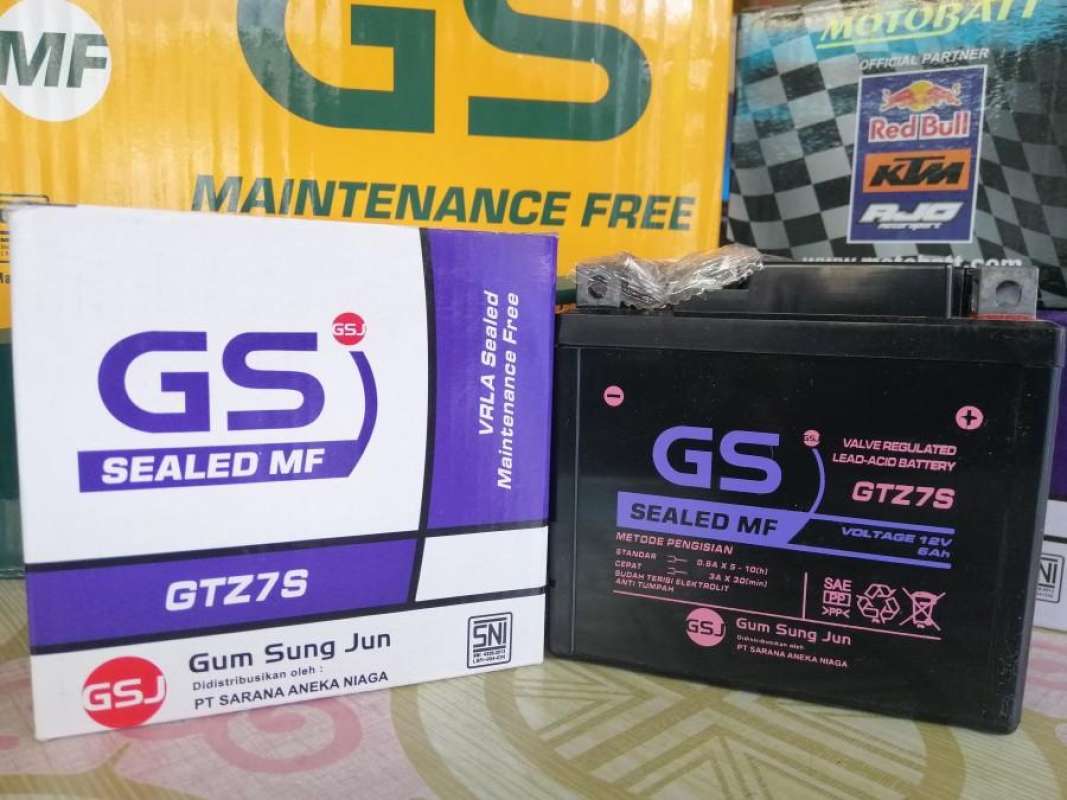 Jual Aki Motor Suzuki GSX S 150 GTZ7S /GTZ6 S GS Y Accu Kering MF di