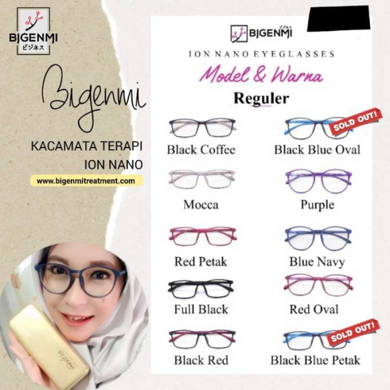 Promo Kacamata Terapi Ion Nano Eyeglasses Anti Radiasi Ine Bigenmi