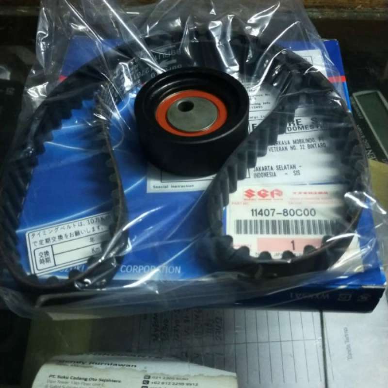 Jual JUAL Teming belt + Tensioner Suzuki Jimny Caribian SJ413 asli
