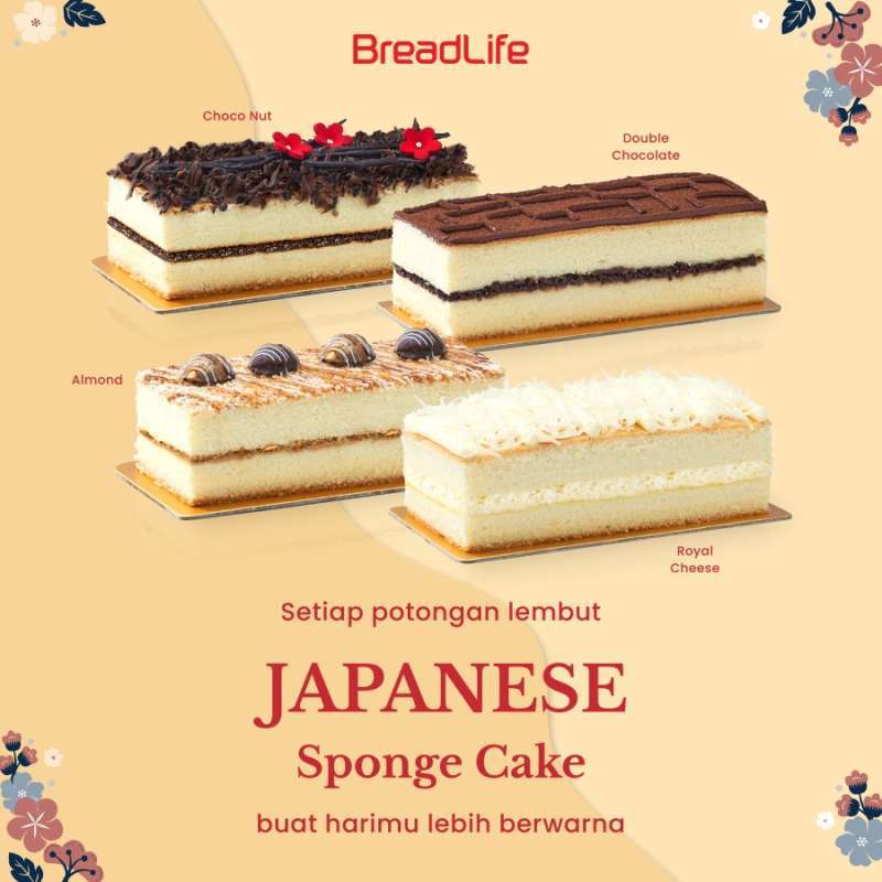 Jual JAPANESE SPONGE CAKE (ISI 2 PCS) di Seller BREADLIFE BAKERY Duri