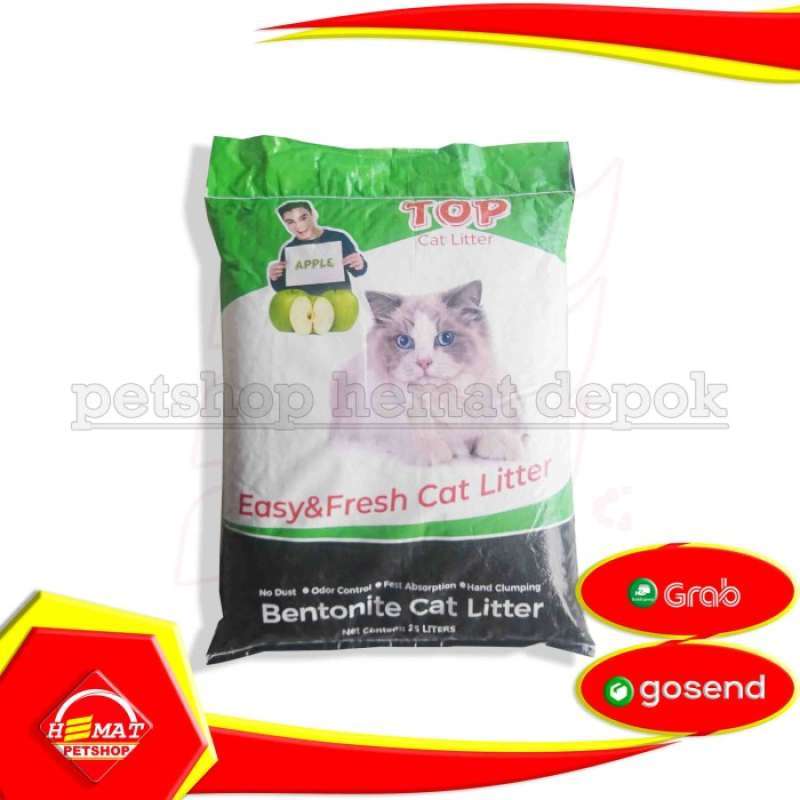 Promo Pasir Kucing Top Cat sand Litter Bentonite 20 Kg Gumpal Wangi 20kg Diskon 16 di Seller