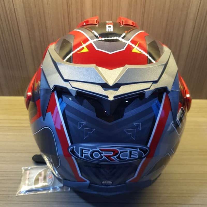 Promo Helm Half Face Dewasa Double Visor Anti PecahSNI Speed Force Red
