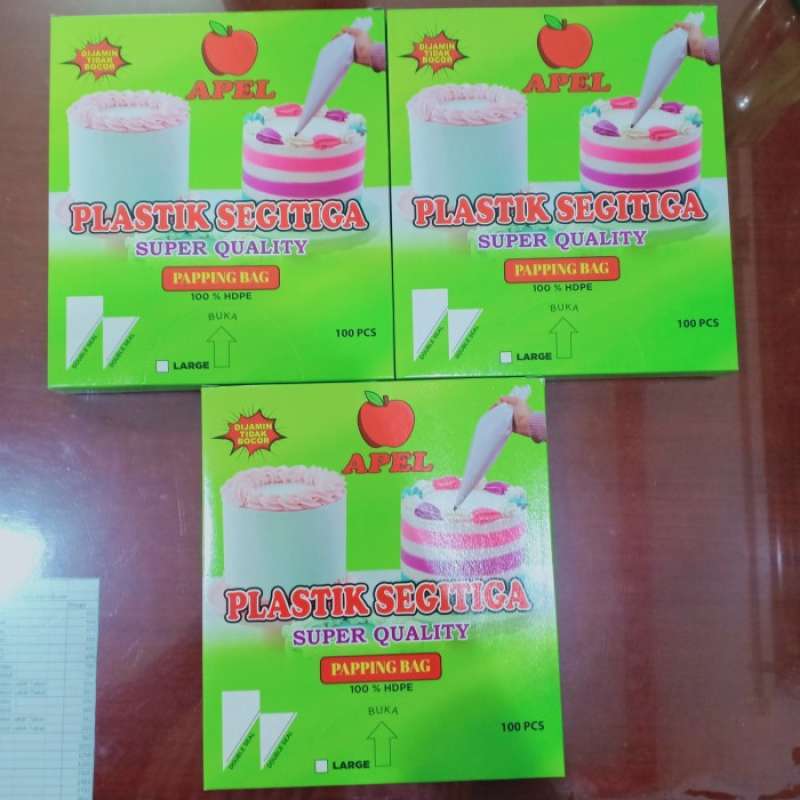 Jual PLASTIK SEGITIGA JUMBO PIPING/ PIPING BAG BESAR di Seller Toko