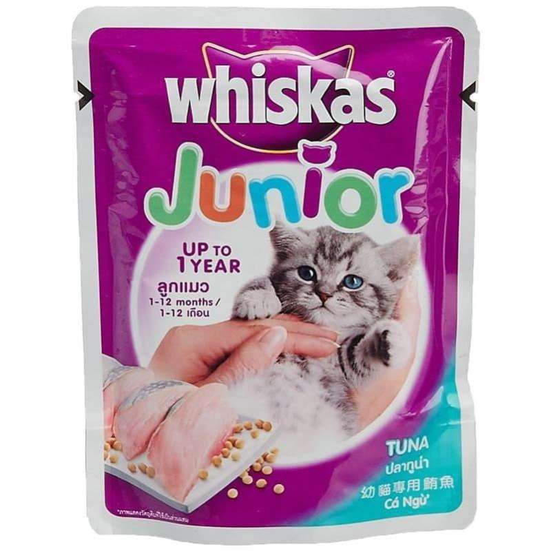 Jual Makanan Kucing Basah Whiskas Junior Makanan Kucing Kitten 85Gr Mackerel di Seller Ciro