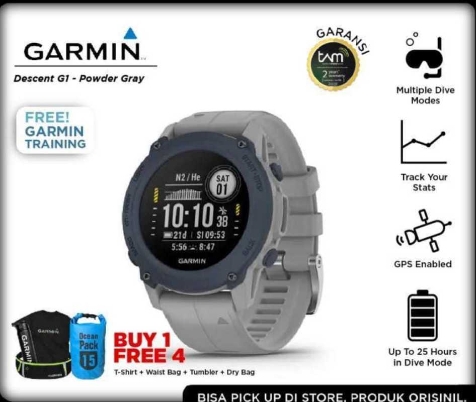 Jual GARMIN Descent G1 Smartwatch Dive Pria Wanita di Seller JURA STORE