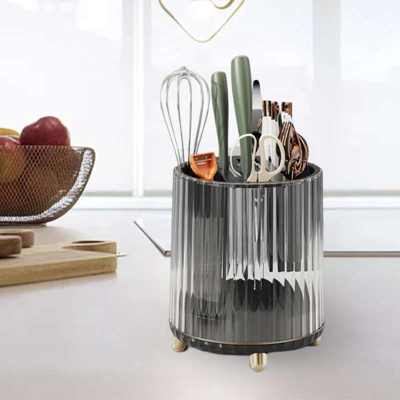 Jual Countertop Utensil Caddy Storage Organizer Rack Flatware Caddy For