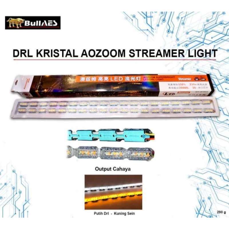 Jual Lampu led drl aozoom streamer light | Drl AOZOOM 60 cm kristal ...