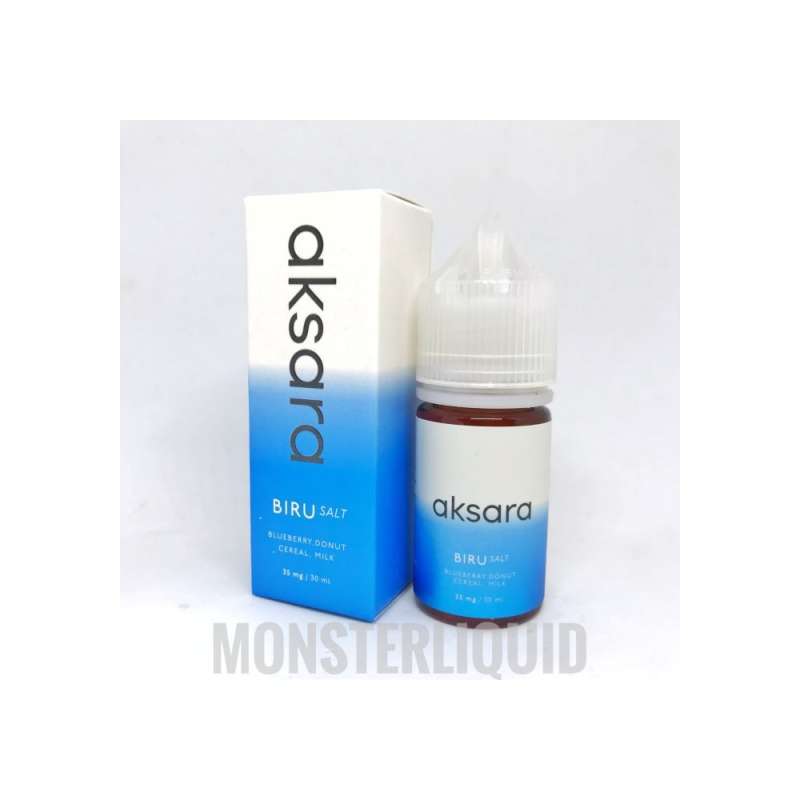 Jual [ Salt Nic ] Aksara Biru Blueberry Donut Cereal Milk 35Mg 30Ml